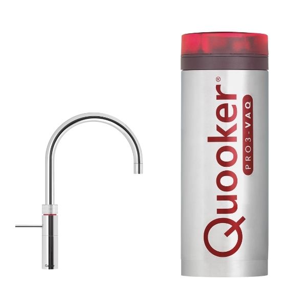 Quooker Fusion Round Chroom met PRO3-VAQ bestellen met montagemogelijkheid, bespaar water en energie