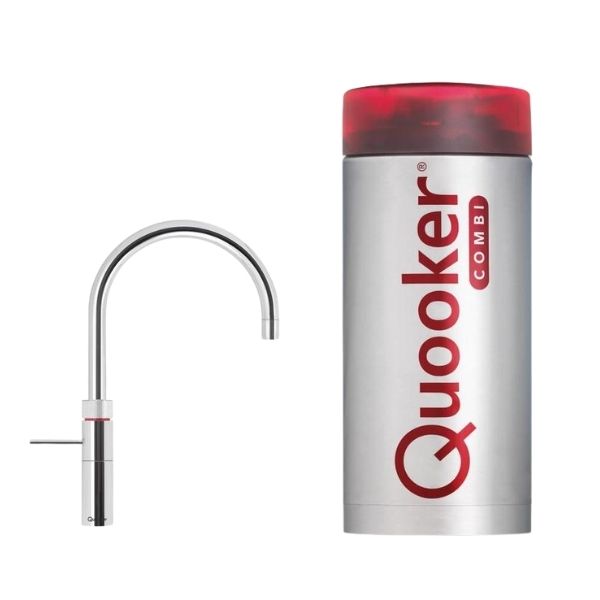 Quooker Fusion Round Chroom kokend water kraan met COMBI boiler, voor 13:00 uur besteld de volgende werkdag in huis