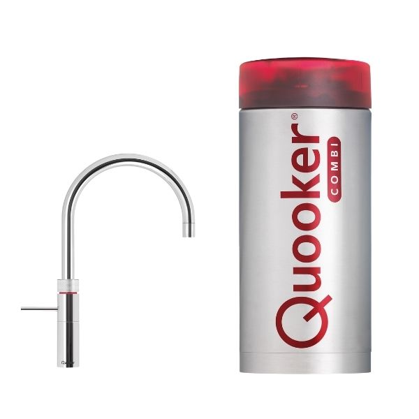 Ziek persoon Ijveraar Boodschapper Quooker Fusion kokend water kraan Round Chroom | Kokendwatergigant