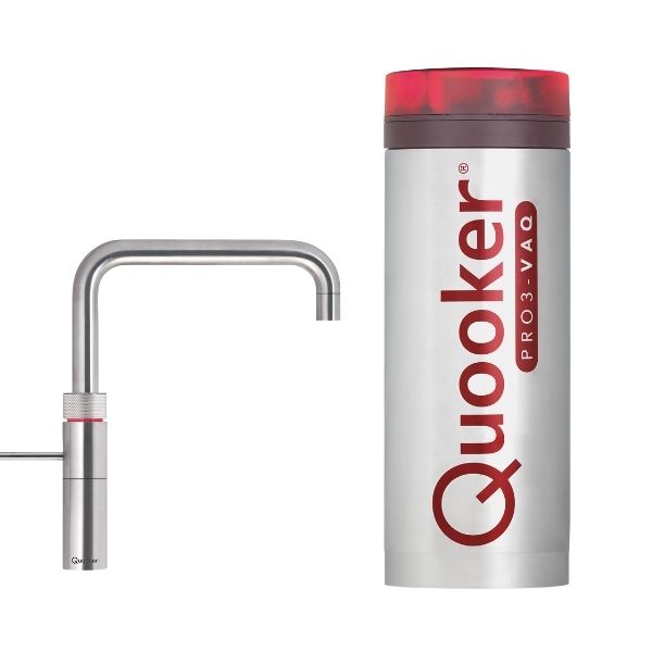 Quooker Fusion Square RVS kokend water kraan. Koud, meest complete assortiment op de Kokendwatergigant