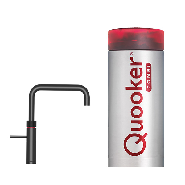 Quooker Fusion Square Zwart kokend water kraan, bekijk alle kranen in de showroom van de Kokendwatergigant