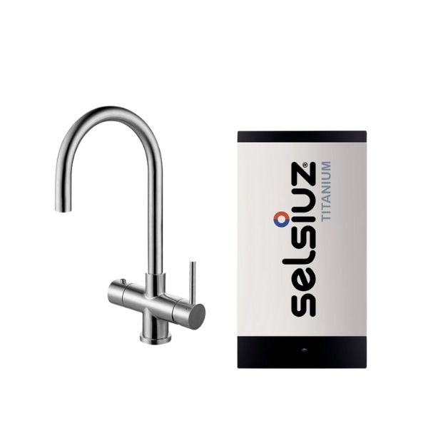 sla jurk Natura Selsiuz kokend water kraan RVS Rond Single Titanium boiler