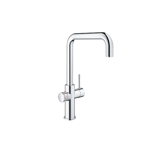 Grohe Red kokend kraan chroom U-uitloop met boiler