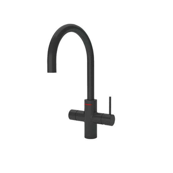 Unito 3-in-1 Lava Cosmos Rond Zwart kokend water kraan