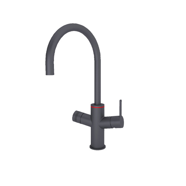 Unito 3-in-1 Lava Universe Rond Gun Metal kokend water kraan