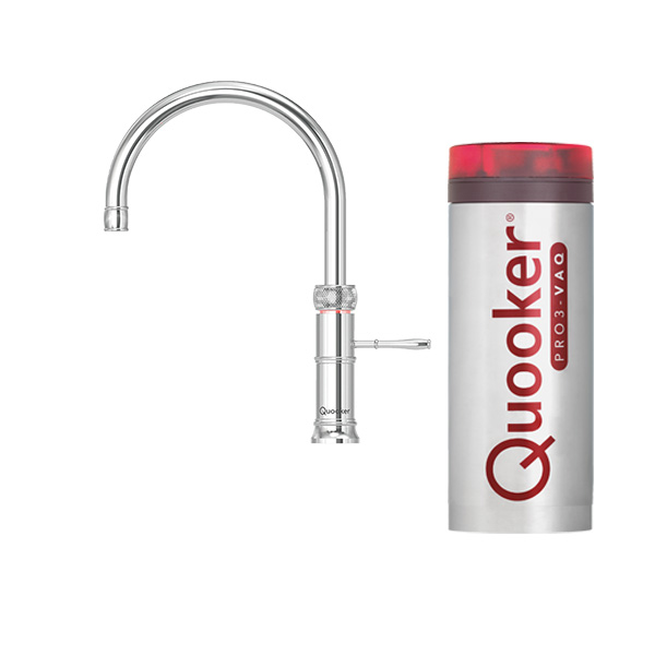 Quooker Classic unieke vorm voor koud, warm en kokend water kraan