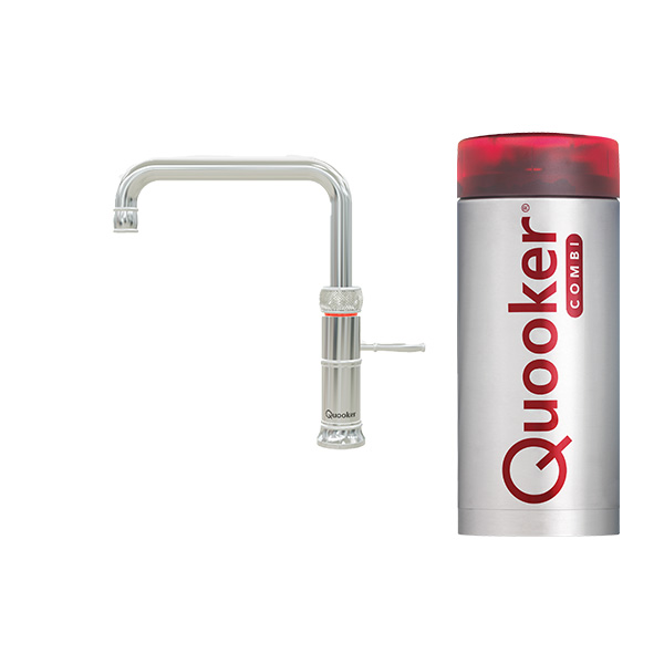 De Quooker Classic Fusion Square kokend water kraan met Combi Reservoir, Gratis verzending
